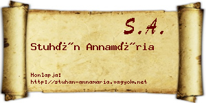 Stuhán Annamária névjegykártya